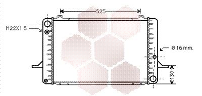 VAN WEZEL Radiators, Motora dzesēšanas sistēma 18002050